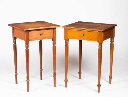 Two Similar Sheraton One Drawer Stands