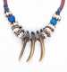 Native American Bear Claw and Beadwork Necklace
