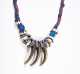 Native American Bear Claw and Beadwork Necklace