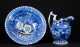 Blue and White Transferware Bowl and Pitcher Set