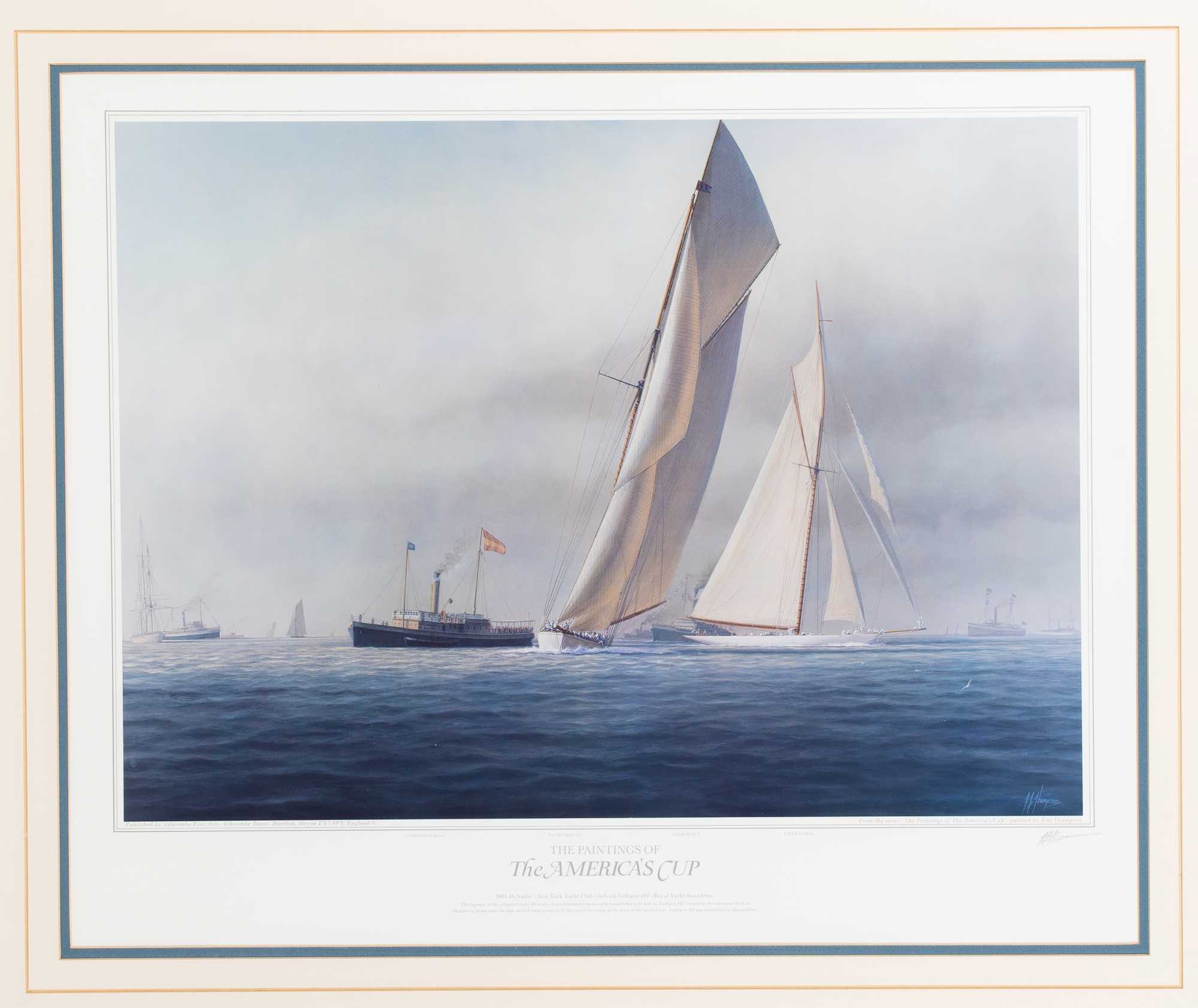 Lot - FRAMED AMERICA'S CUP PRINT: America's Cup Challenge 1983