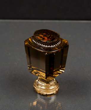 Carl Faberge, Attributed, Large Imperial Hand Seal in Topaz