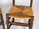 Set of Six Country French Walnut Style Side Chairs