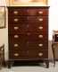 Cherry Chippendale Six Drawer Tall Chest