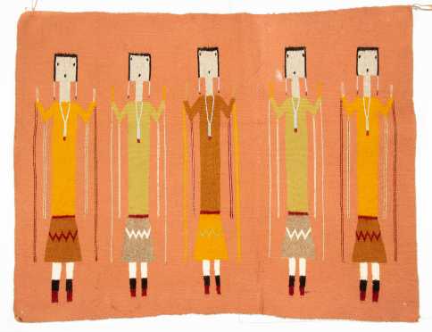 Native American "Yei" Woven Rug
