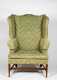 New England Hepplewhite Inlaid Mahogany Wing Chair