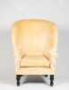 Barrel Back Upholstered Empire Wing Chair