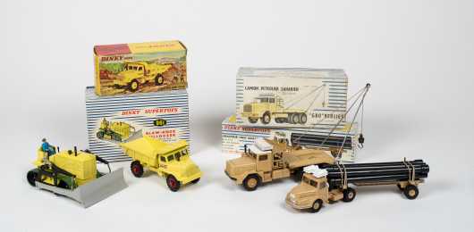Lot of Four "Dinky Toys" Boxed Trucks