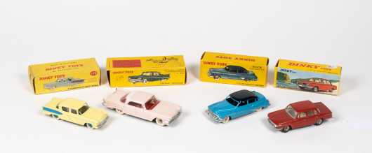 Lot of Four "Dinky Toys" Boxed Cars