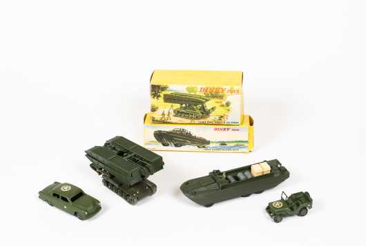 Lot of Four "Dinky Toys" Military Vehicles