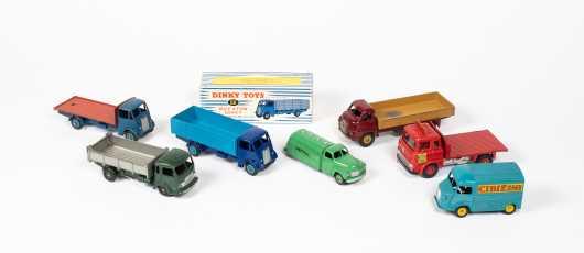 Lot of Seven "Dinky Toys" Trucks