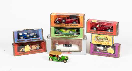 Lot of Eight "Matchbox" and Retro Cars