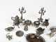 Large Lot of Silver Doll House Accessories