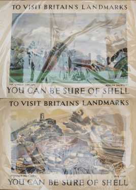 Two "Shell" - "Visit Britain" Travel Posters