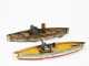 Two Antique German Gravity Run Toy Boats