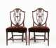 Pair of English Mahogany Hepplewhite Side Chairs