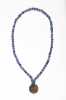 Native American Beadwork Necklace with 1876 Token Pendant