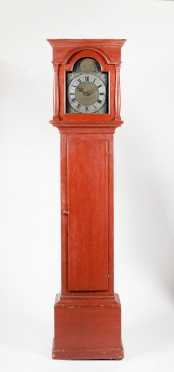 Richard Manning, 1752 Red Painted Tall Clock *AVAILABLE FOR OFFERS*