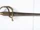 Brass Hilted Sword with Spear Pointed Blade Sharp on Both Sides