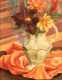 Dorothy Ochtman (1892-1971) "Dahlias with Orange Drapery"