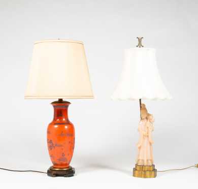 Two Chinese L19thC Lamps