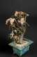 Pair of Chinese Hardstone Floral Carved Trees