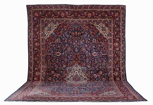 Antique Kashan Oriental Rug
