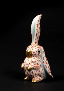 Herend "Rabbit With One Ear Up"