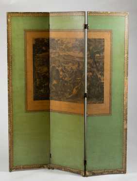 French Style Three Section Screen