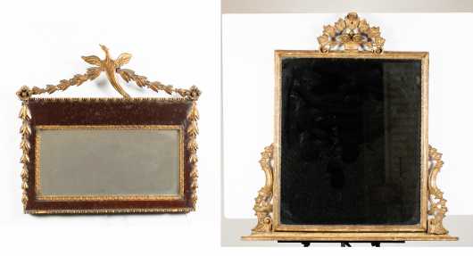 Two French Style Mirrors