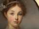 19thC French Pastel Drawing of a Young Girl