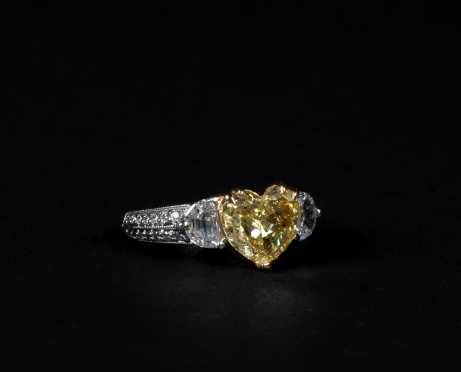 Natural Fancy Yellow Diamond Ring *AVAILABLE FOR OFFERS*