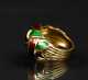 Schlumberger for Tiffany & Co. 18k Gold and Enamel Knot Ring