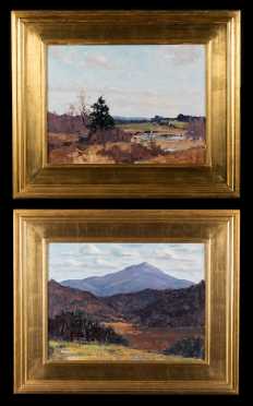 Maurice Coon, US, E20thC, Pair of New England Landscapes