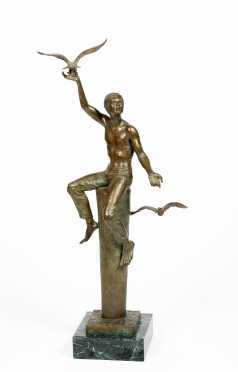 Charles Parks, Delaware (1922-2012) Bronze Sculpture