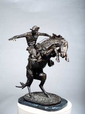After Frederic Remington, Bronco Buster