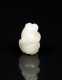 L19thC Chinese Pale Gray Jade Pendant of Monkey *AVAILABLE FOR OFFERS*