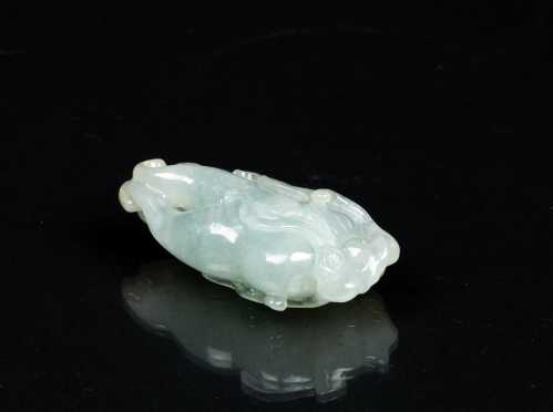 E20thC Chinese Finely Carved Jadeite Pendant *AVAILABLE FOR OFFERS*