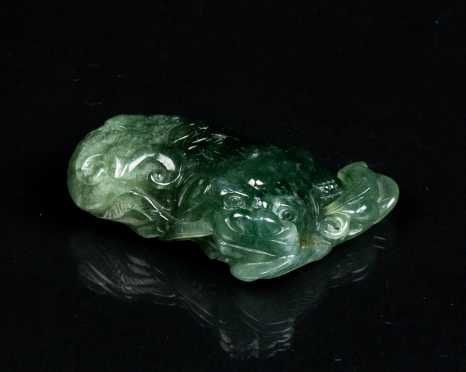E20thC Chinese Translucent Green Jadeite Carving *AVAILABLE FOR OFFERS*