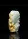 L19thC Chinese Pale Apple Green with Tan Jadeite Carving *AVAILABLE FOR OFFERS*