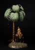 Vienna Cold Painted Bronze Palm Tree with Camel Lamp