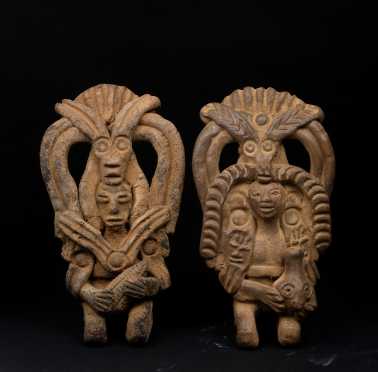 Two Pre Columbian Style Figures