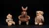 Three Paint Decorated Pre Columbian Figurines *AVAILABLE FOR REASONABLE OFFERS*