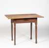 Queen Anne New Hampshire One Drawer Tavern Table in Old Red Paint