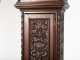 19thC German Ornately Carved Walnut Grandfather Tall Clock