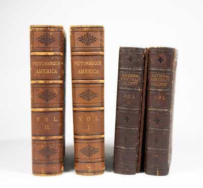 Two Large Leather-Bound Sets