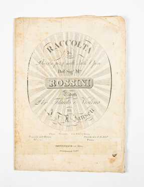 18thC Printed "Rossini" Music Score