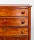 New Hampshire Sheraton Red Painted Four Drawer Chest