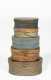 Five Painted Lapped Fingered Box Stack