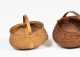 Three Miniature Buttocks Baskets